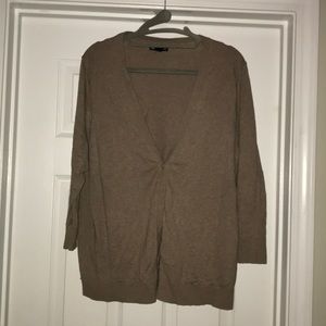 Brown lightweight Gap cardigan sweater v neck